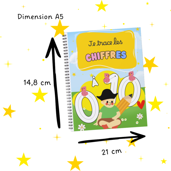 j'apprends à tracer les lettres et les chiffres de 0 à 10