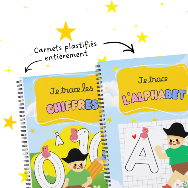 j'apprends à tracer les lettres et les chiffres de 0 à 10