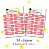 pack stickers pansements enfants bilingue — 24 stickers français & créole réunionnais pack stickers pansements enfants bilingue — 24 stickers français & créole réunionnais