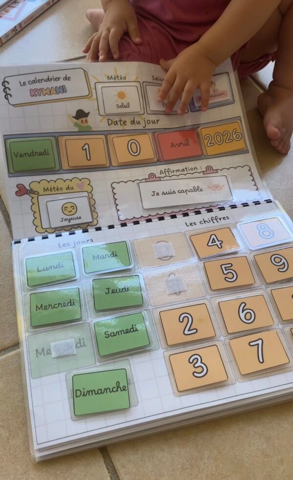 le premier calendrier des pitchounous — calendrier éducatif scratch personnalisé